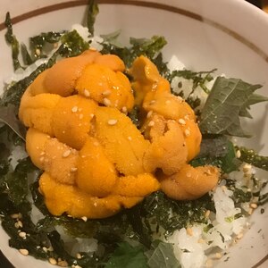 薬味ありで本格的に 贅沢ウニ丼 レシピ 作り方 By おれんじちゃん 楽天レシピ